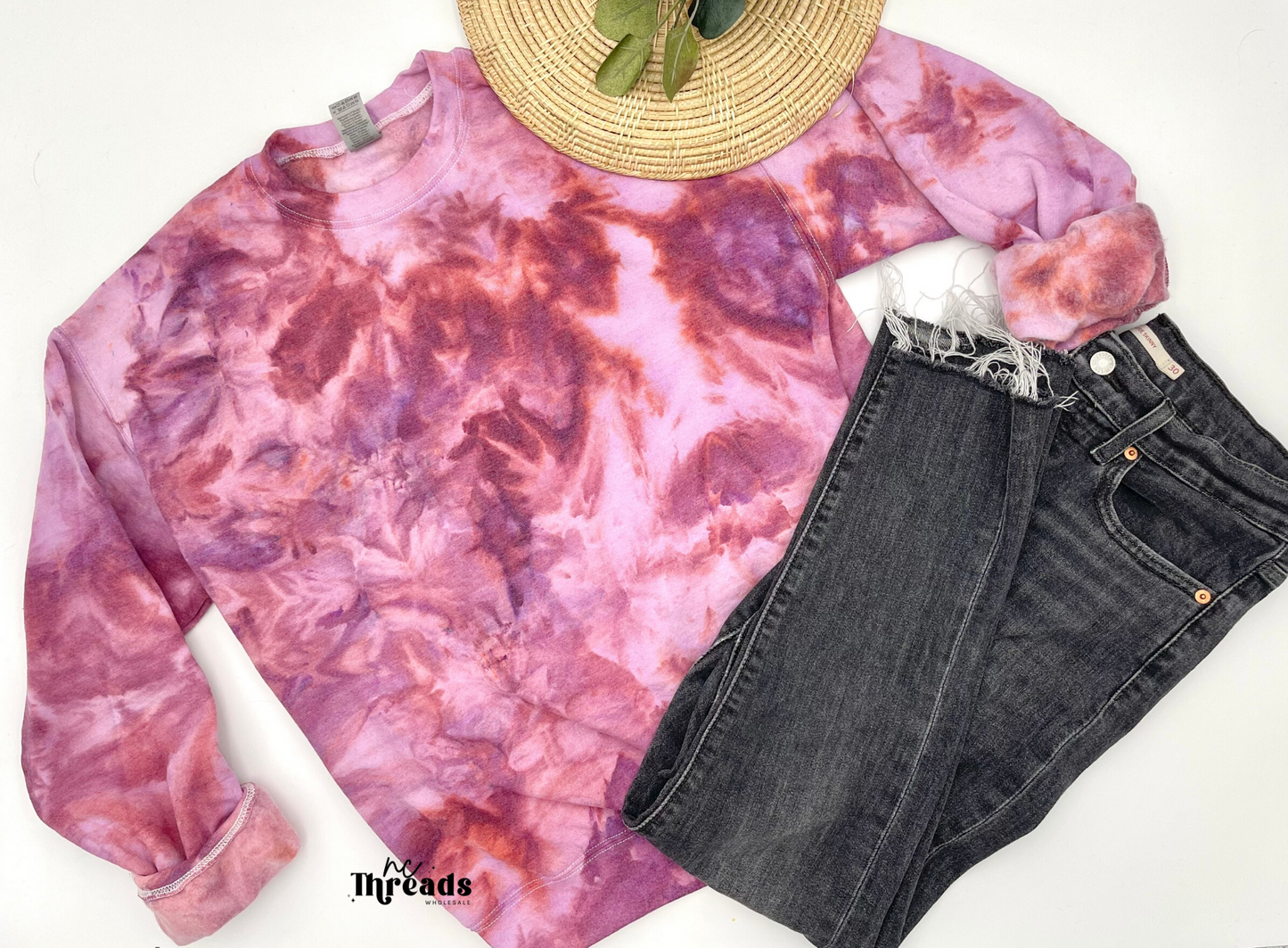 Mama Madness- Razzmatazz ICE dyed sweatshirt