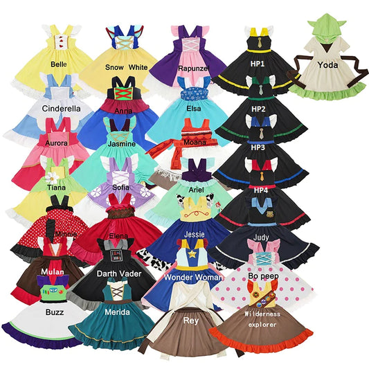 PREORDER: CHARACTER TWIRL DRESSES (Sizes 12M-2T) 1.9.23